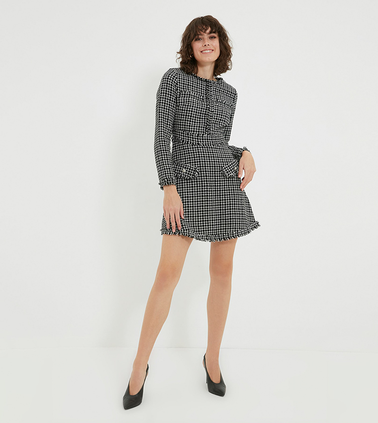 Buy Trendyol Tweed Mini Dress In Multiple Colors   6thStreet UAE