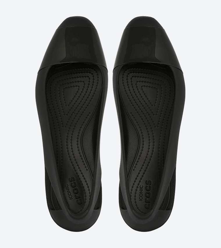 Buy Crocs Sienna Shiny Ballerinas Black In Black 6thStreet UAE