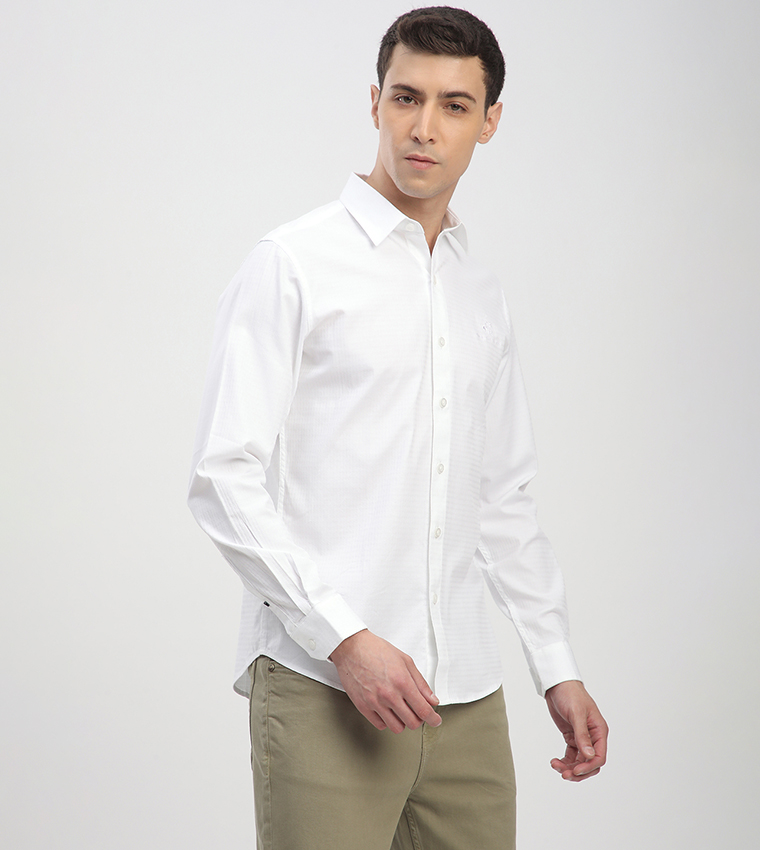 Logo Embroidered Long Sleeves Shirt