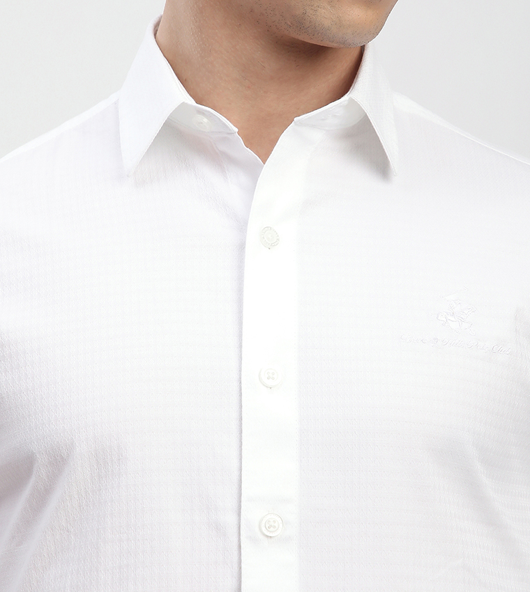 Logo Embroidered Long Sleeves Shirt