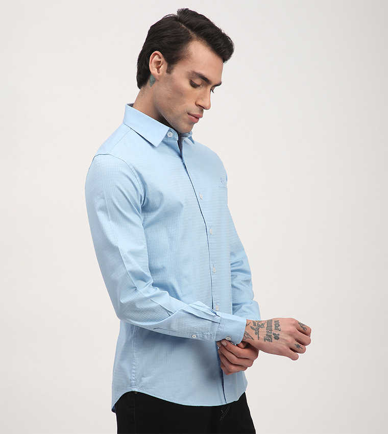 Logo Embroidered Long Sleeves Shirt