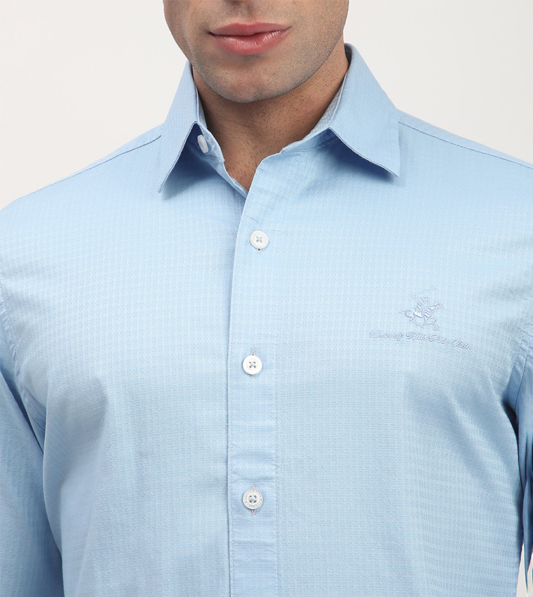 Logo Embroidered Long Sleeves Shirt