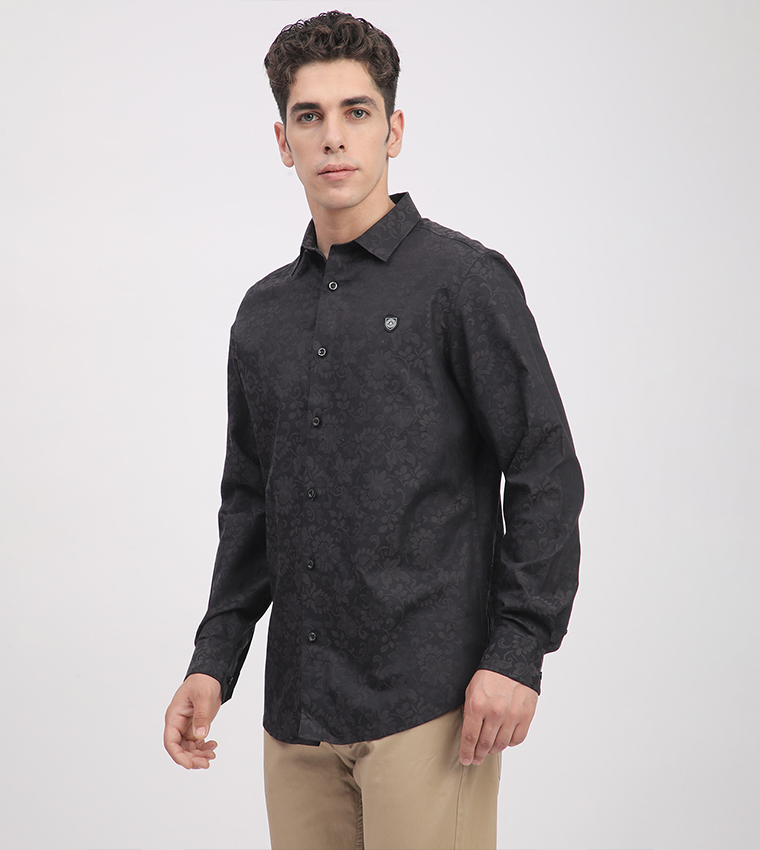 Patterned Long Sleeves Shirt