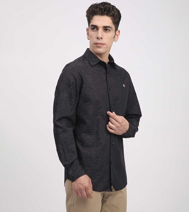 Patterned Long Sleeves Shirt