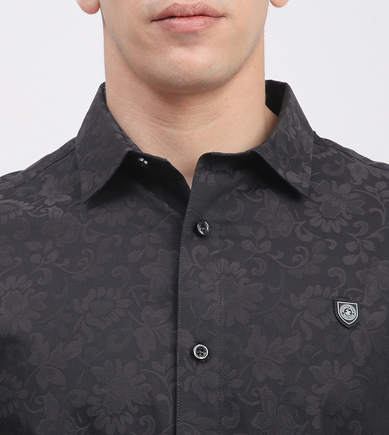 Patterned Long Sleeves Shirt