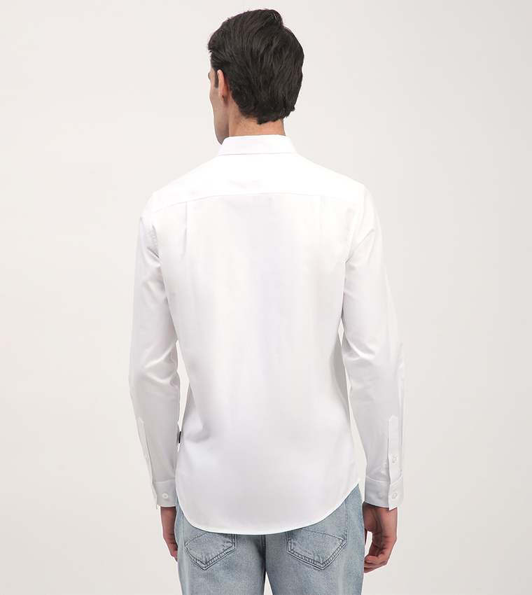 Logo Embroidered Long Sleeves Shirt