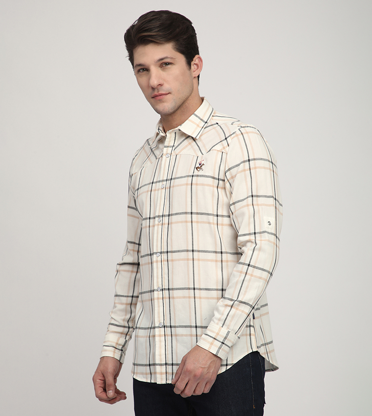 Plaid Long Sleeves Shirt