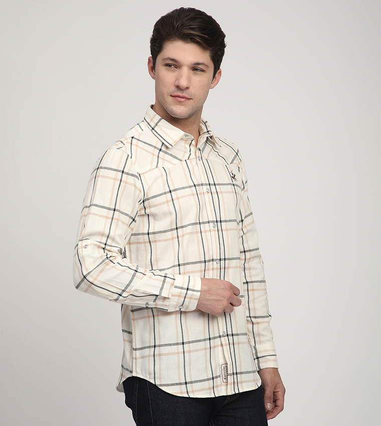 Plaid Long Sleeves Shirt