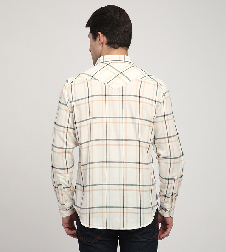 Plaid Long Sleeves Shirt