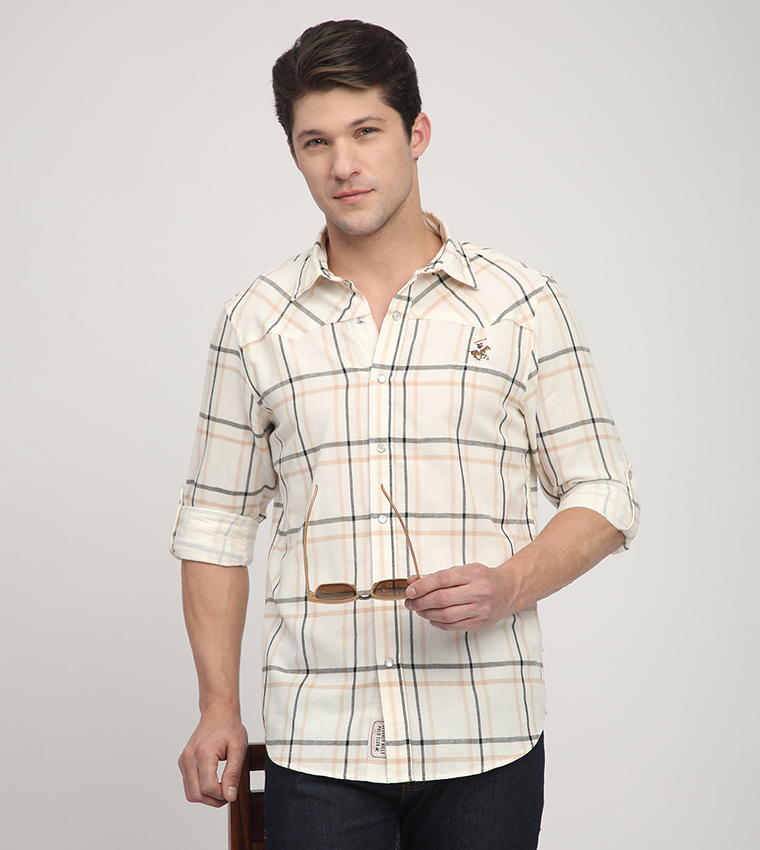 Plaid Long Sleeves Shirt