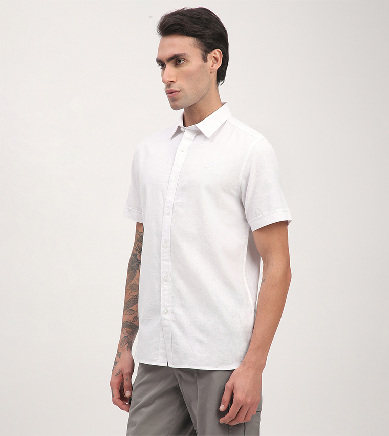 Logo Embroidered Short Sleeves Shirt