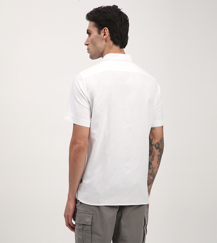 Logo Embroidered Short Sleeves Shirt