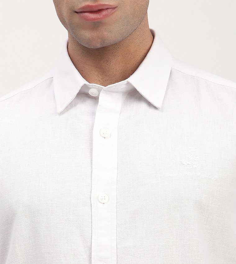 Logo Embroidered Short Sleeves Shirt