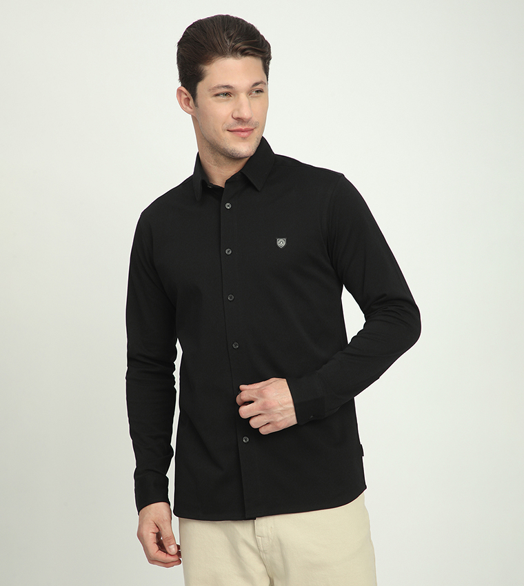 Logo Detail Long Sleeves Shirt