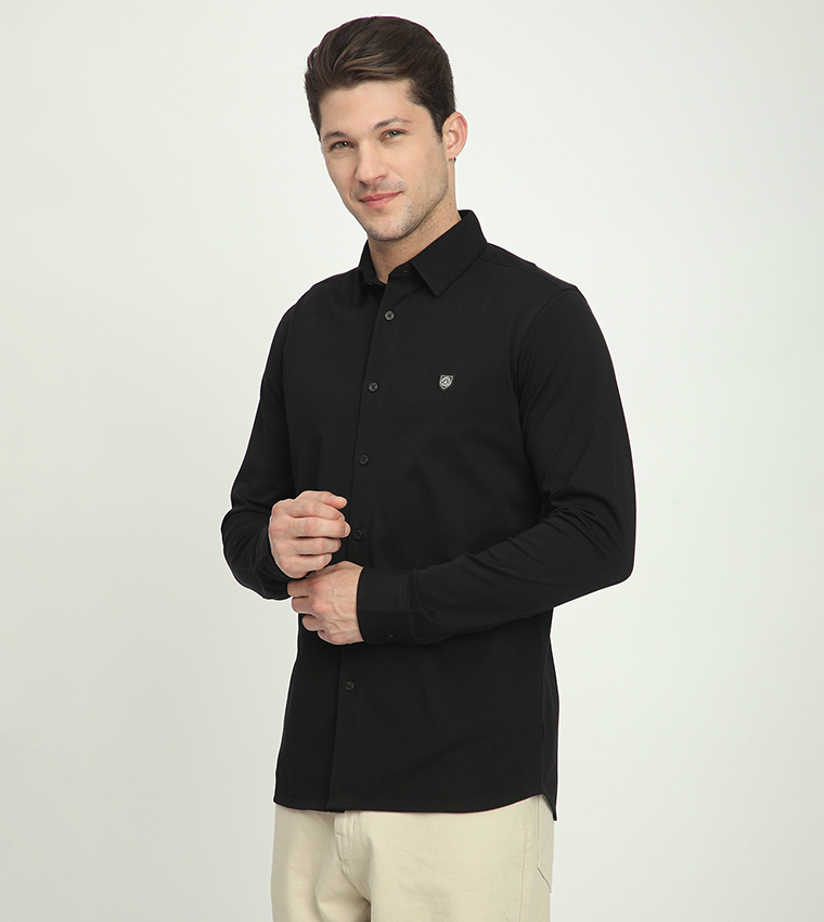 Logo Detail Long Sleeves Shirt