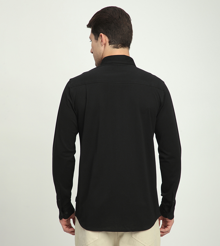 Logo Detail Long Sleeves Shirt