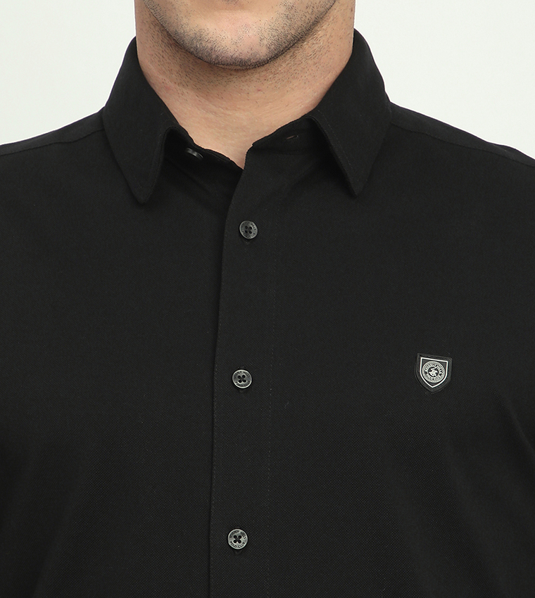 Logo Detail Long Sleeves Shirt