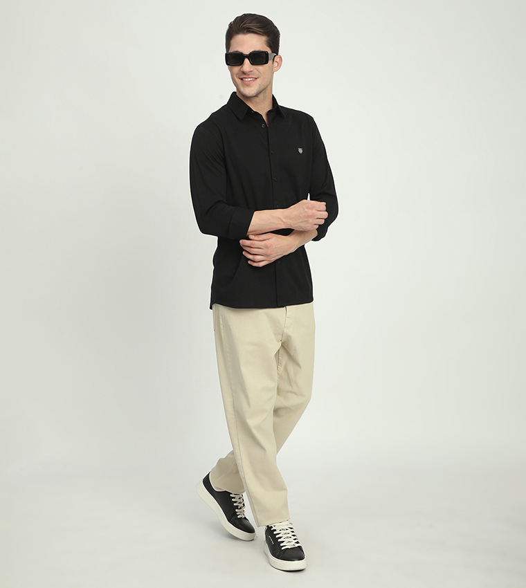 Logo Detail Long Sleeves Shirt