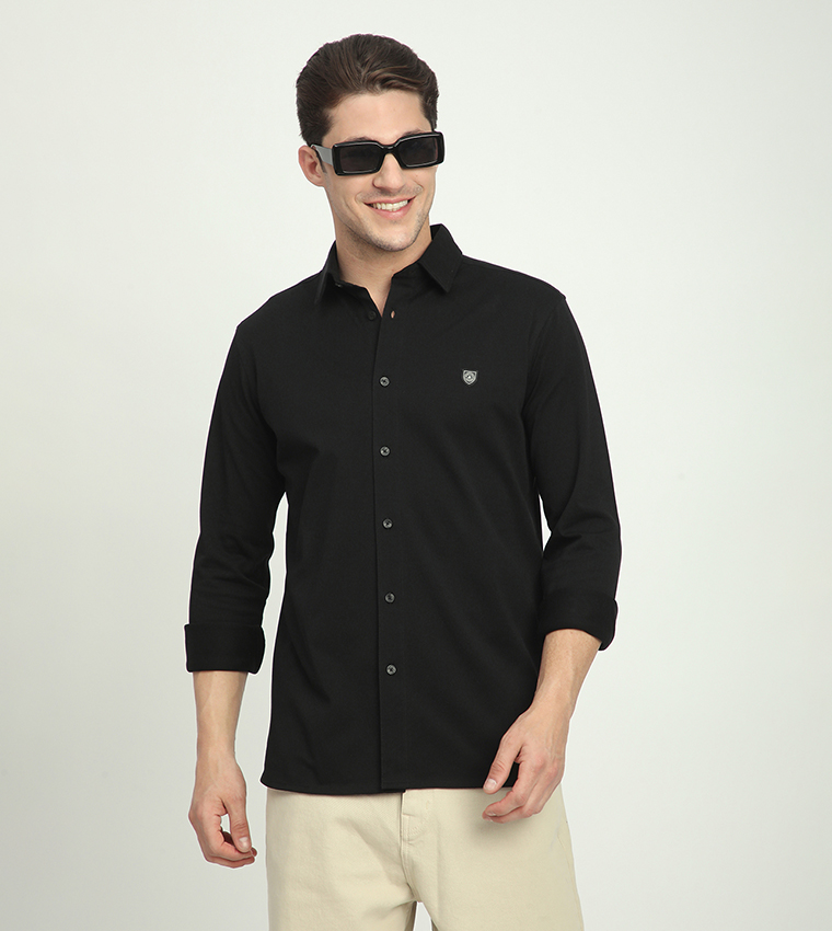 Logo Detail Long Sleeves Shirt