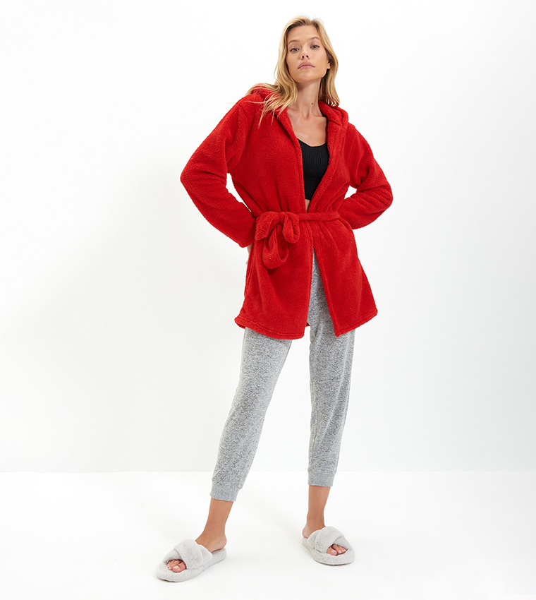 Red store dressing gown