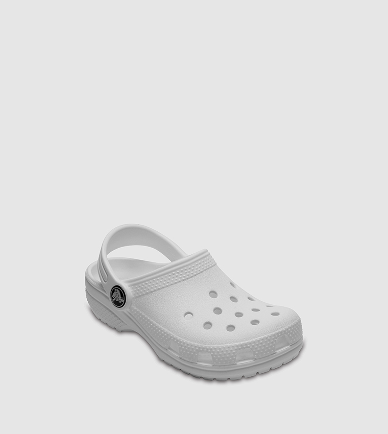 Solid white outlet crocs