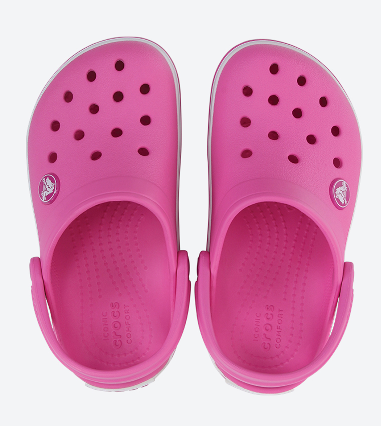 Buy Crocs Round Toe Cut Out Detail Clogs Pink In Pink | 6thStreet Kuwait