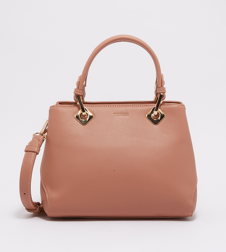 Buy VINCCI Top Handle Satchel Bag In Pink 6thStreet UAE