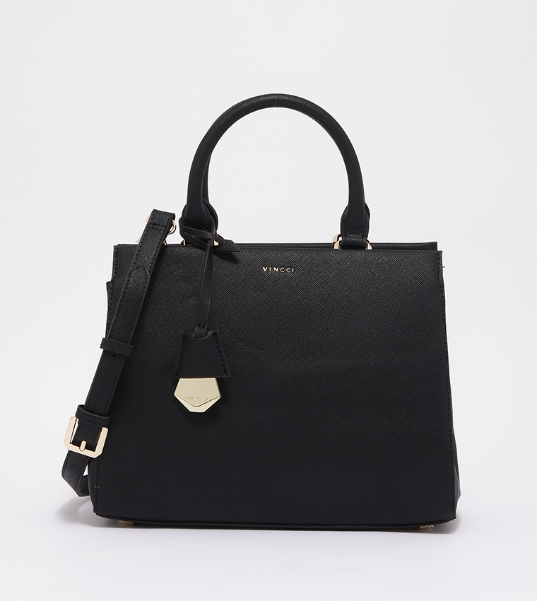 Buy VINCCI Top Handle Satchel Bag In Black 6thStreet UAE