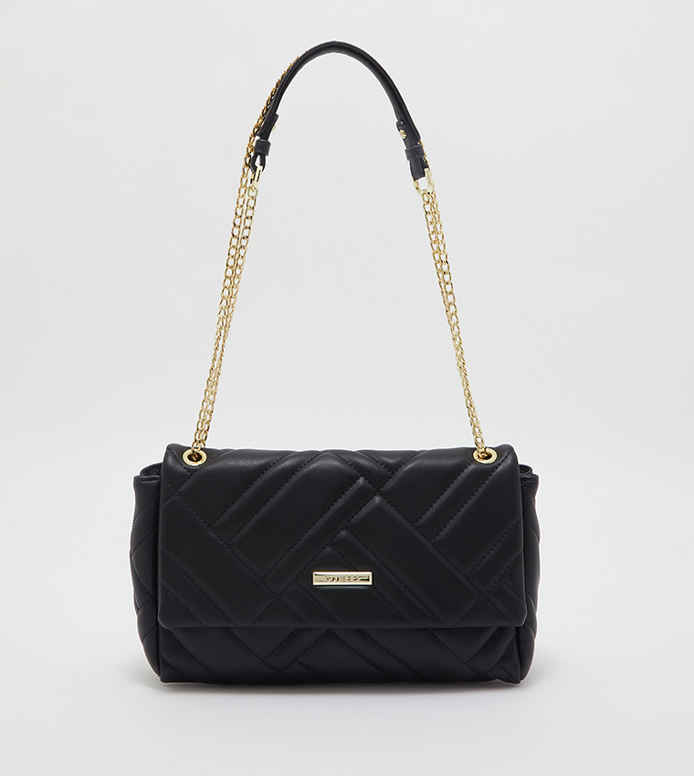 Buy VINCCI Quilted Shoulder Bag In Black 6thStreet UAE