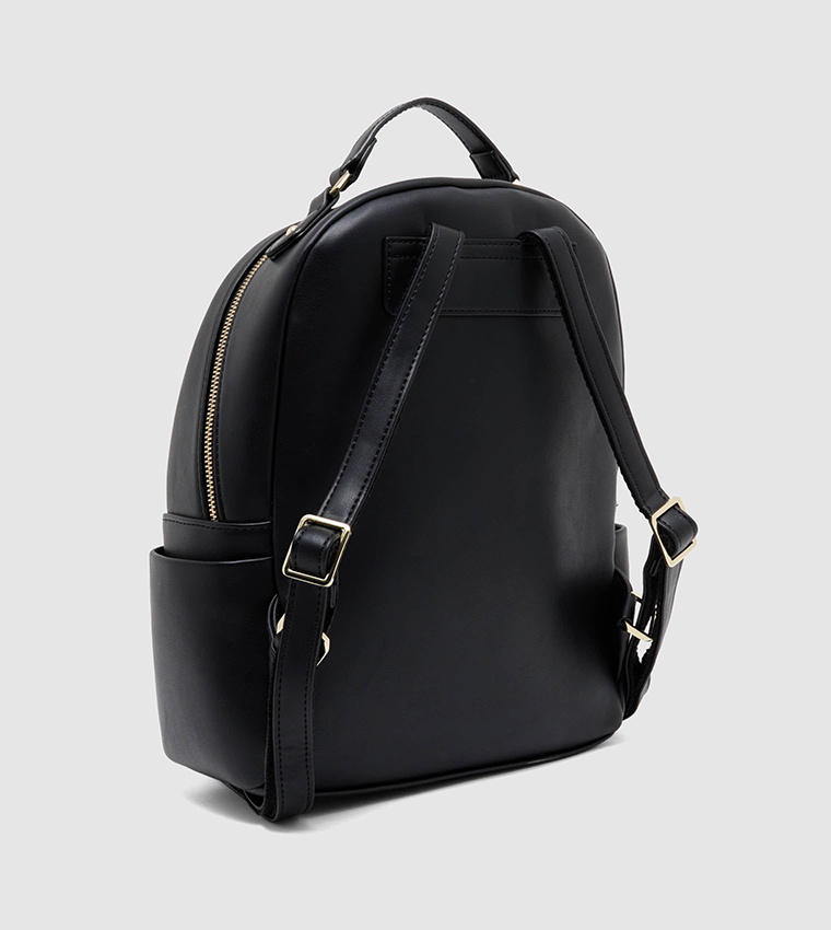 Buy VINCCI Logo Detail Backpack In Black | 6thStreet UAE