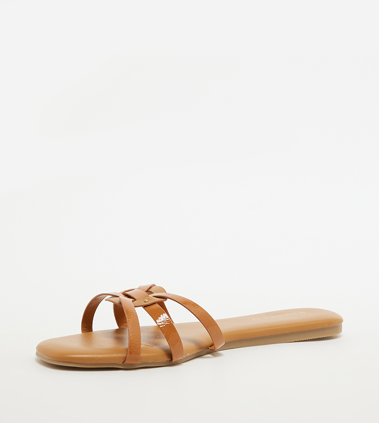 Open Toe Flat Sandals