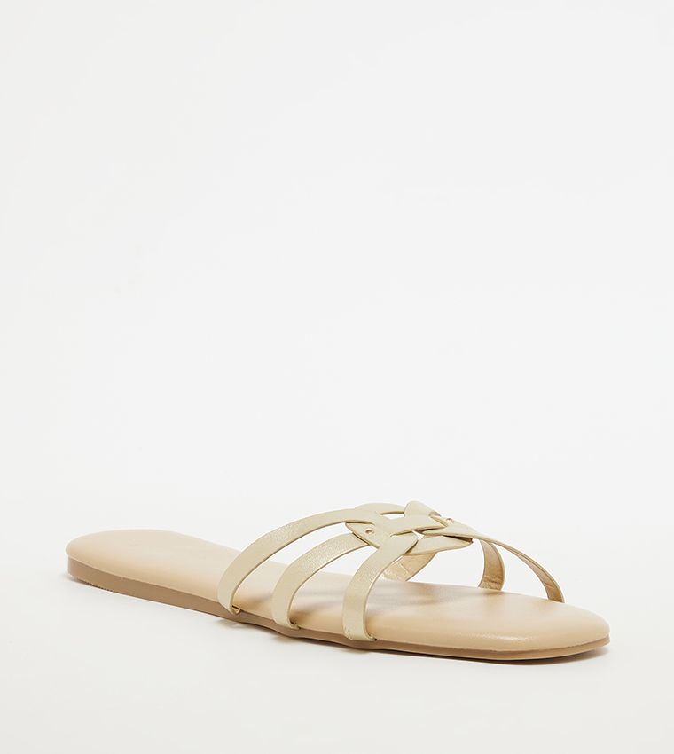 Open Toe Flat Sandals