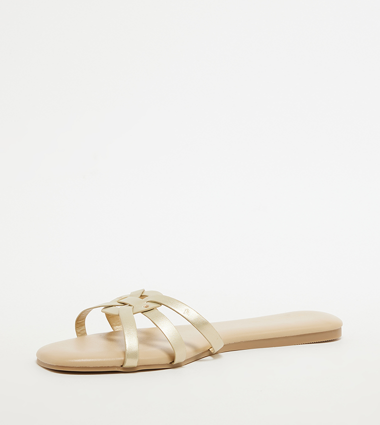 Open Toe Flat Sandals
