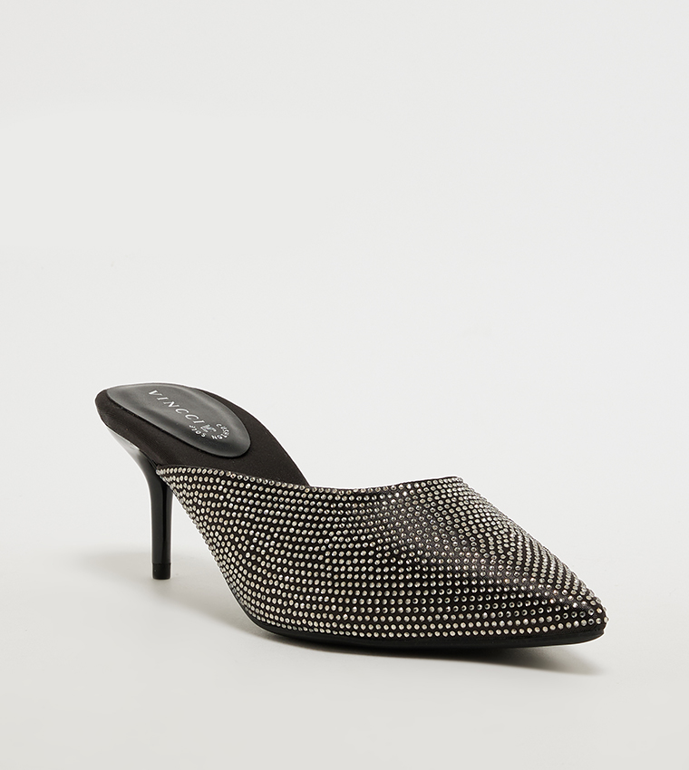 Embellished Mule Pumps