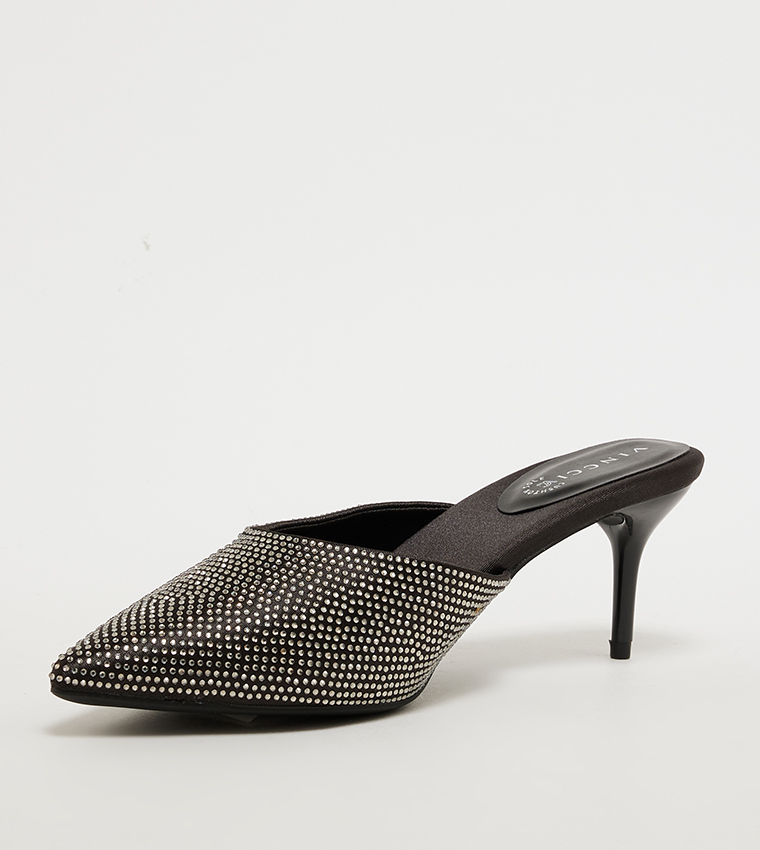 Embellished Mule Pumps