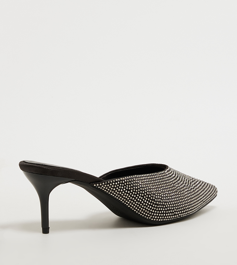 Embellished Mule Pumps