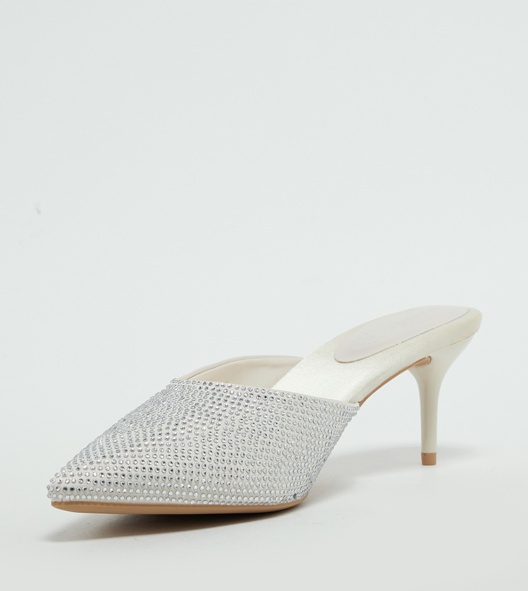 Embellished Mule Pumps