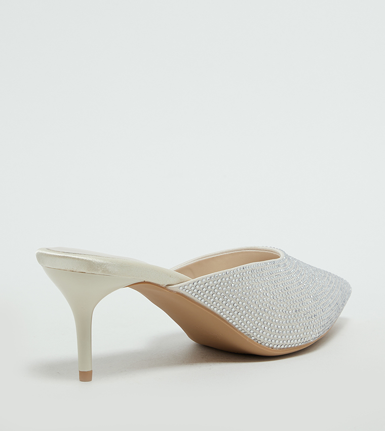 Embellished Mule Pumps