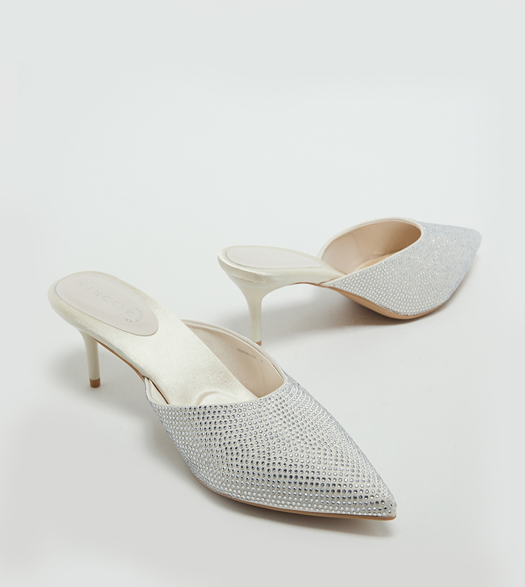 Embellished Mule Pumps