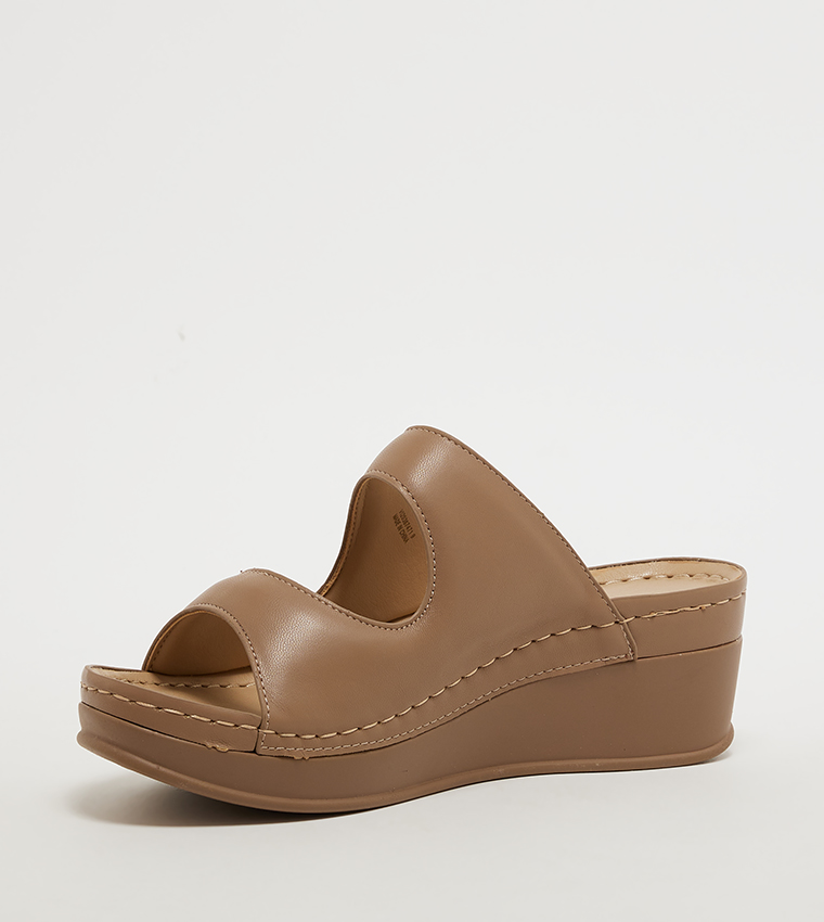 Open Toe Comfort Platform Sandals