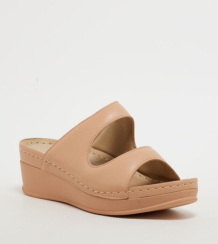 Open Toe Comfort Platform Sandals