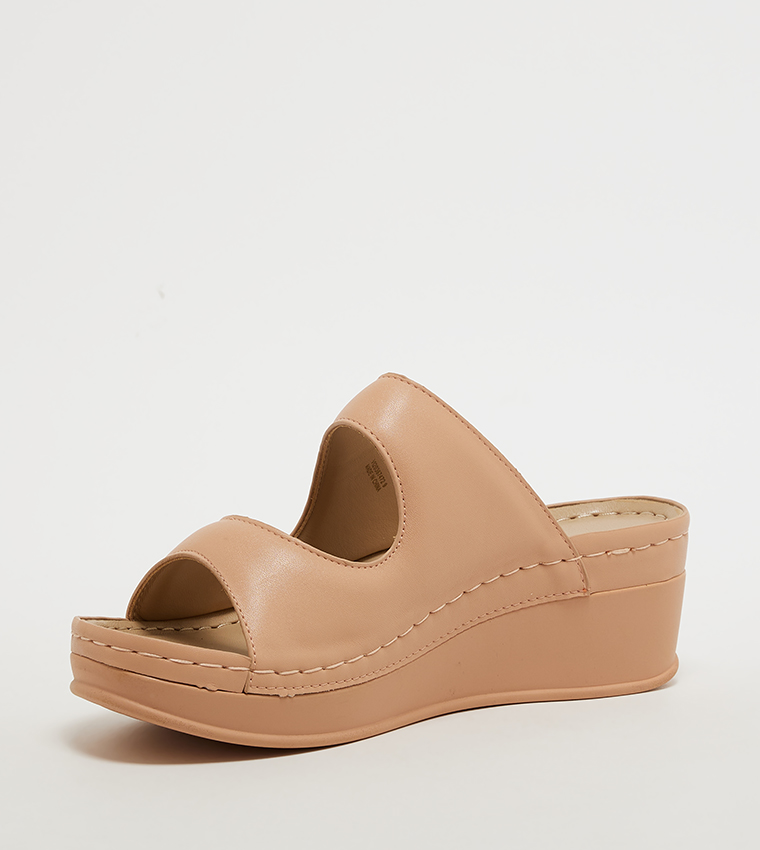 Open Toe Comfort Platform Sandals
