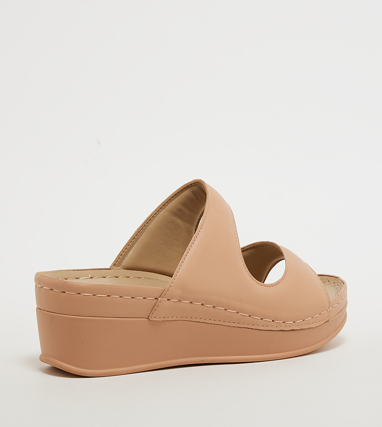 Open Toe Comfort Platform Sandals