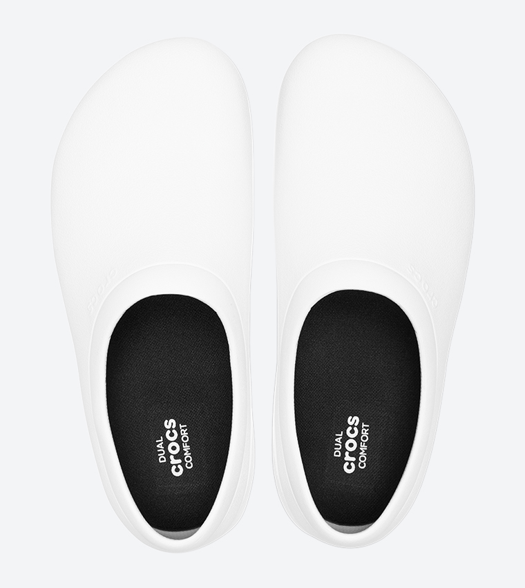 Crocs on discount the clock white