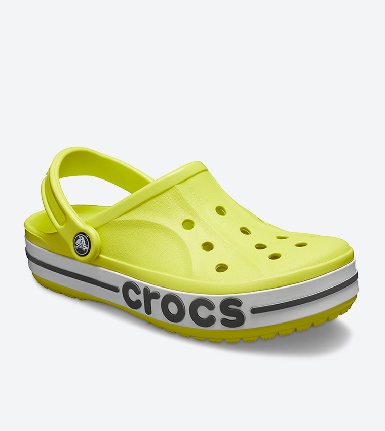 Bayaband Brand Logo Initials Round Toe Clog - Green