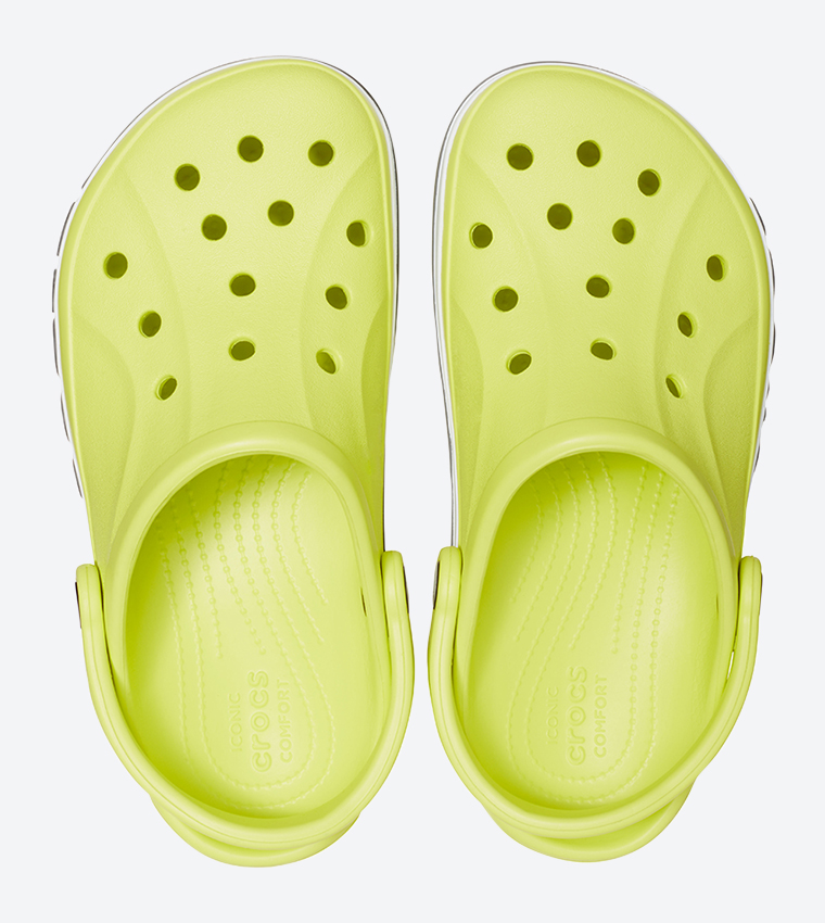 Bayaband Brand Logo Initials Round Toe Clog - Green