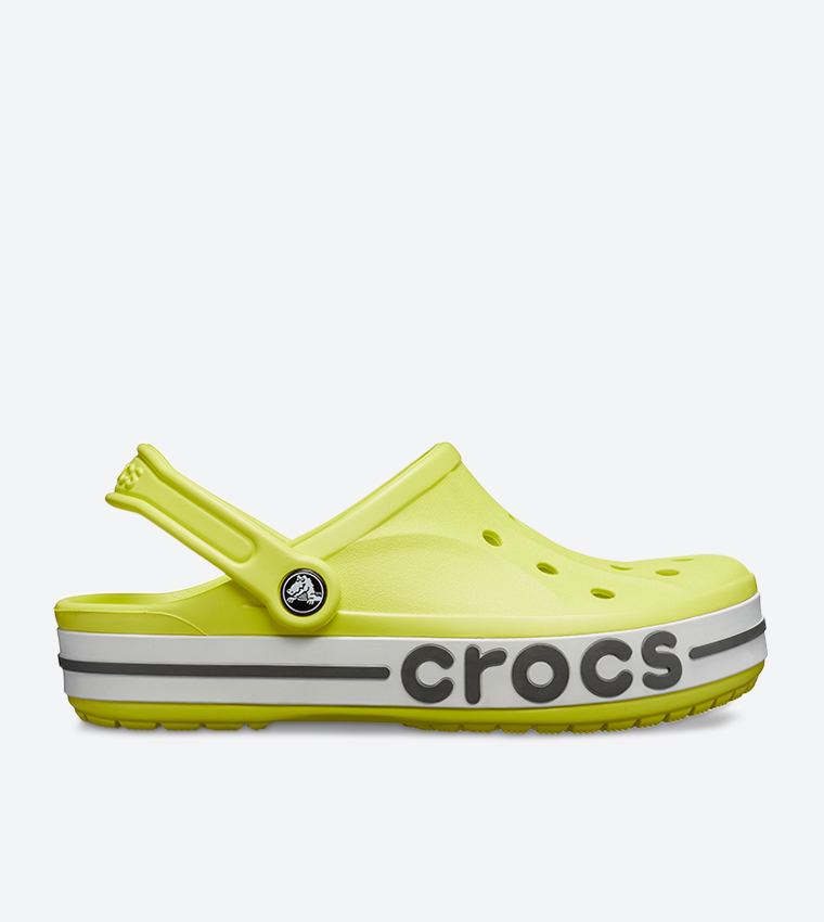 Bayaband Brand Logo Initials Round Toe Clog - Green