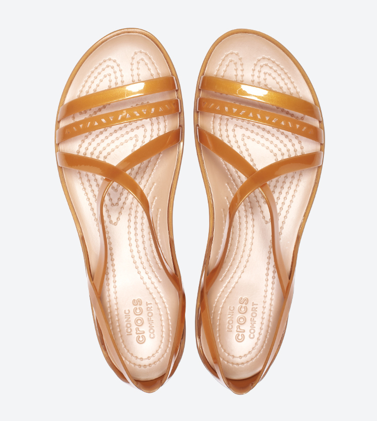 Buy Crocs Isabella Cut Strappy Sandals Dark Gold 205149 276 6thStreet Oman