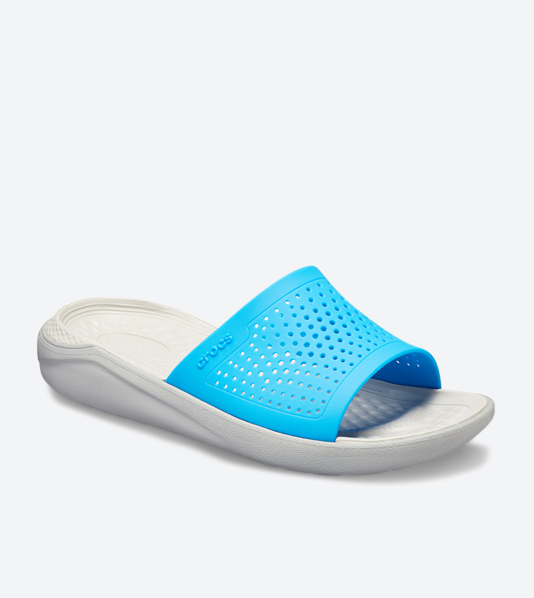 Buy Crocs Literide Slides Blue 205183 4D7 In Blue | 6thstreet UAE