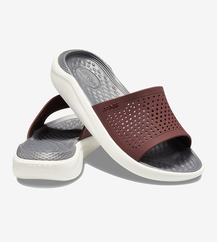 Crocs Lite Ride Red Color Buy Crocs LiteRide Slide Burgundy In Red | 6thstreet Qatar